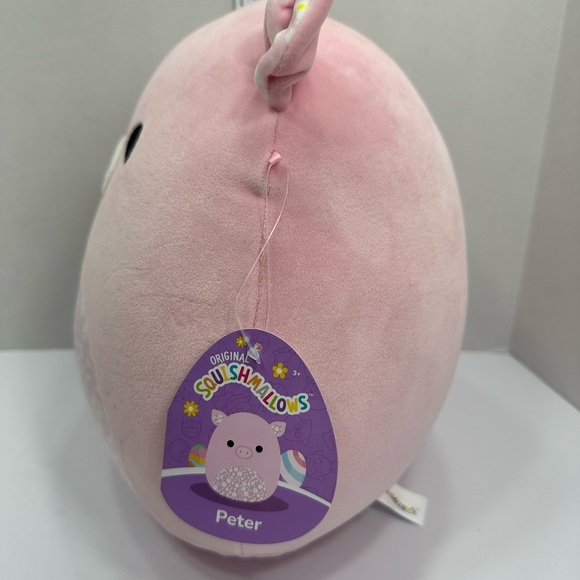 Squillamallow Pink Plush Pig Toy brand new w tags 12” - Picture 6 of 6